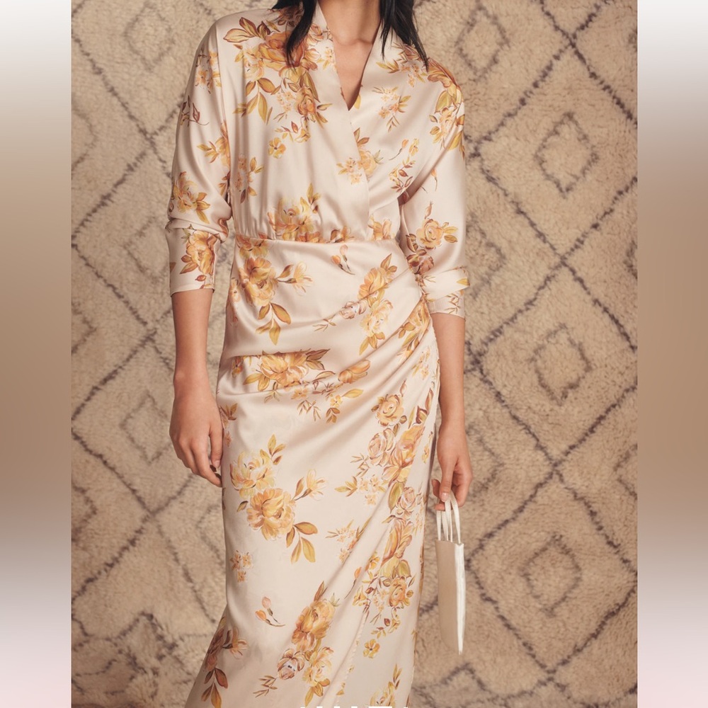 MANGO FLORAL PRINT DRESS. - Picture 6 of 16